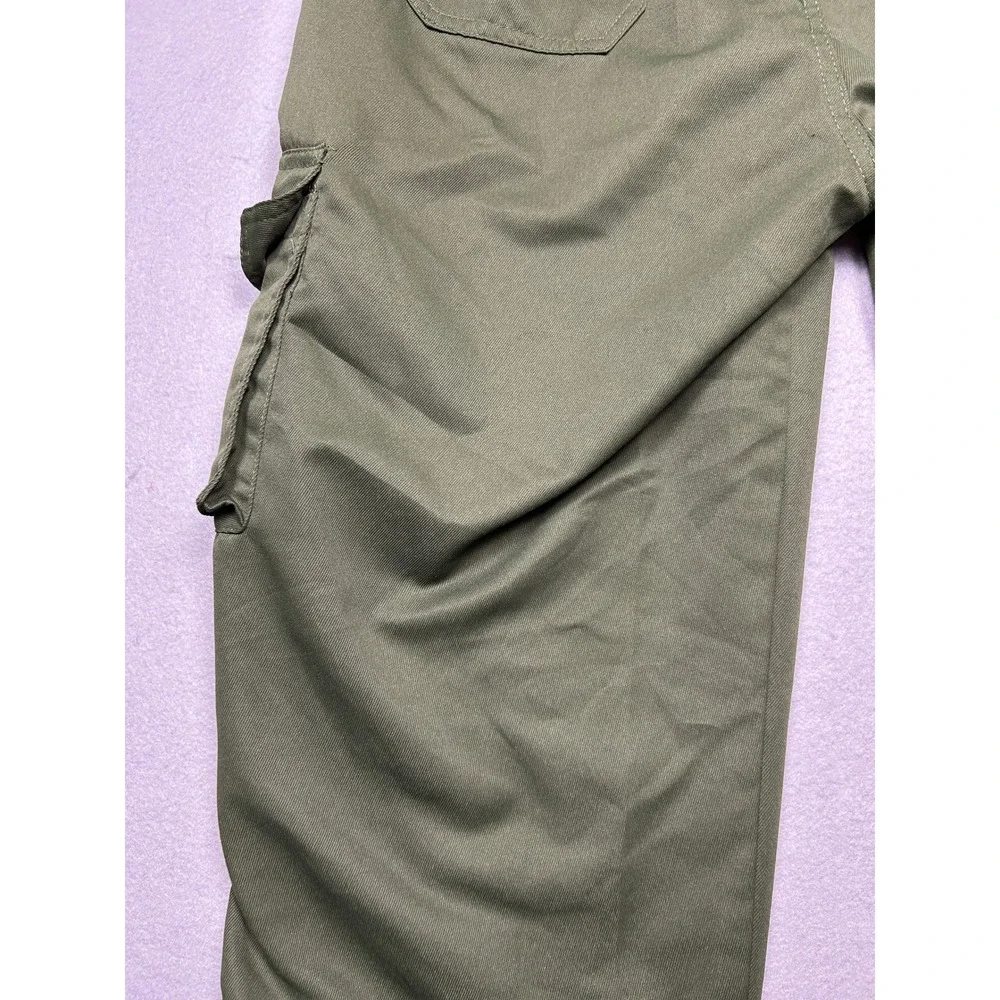 HK Cargo Pants 100% Polyester Olive Green XL Mens